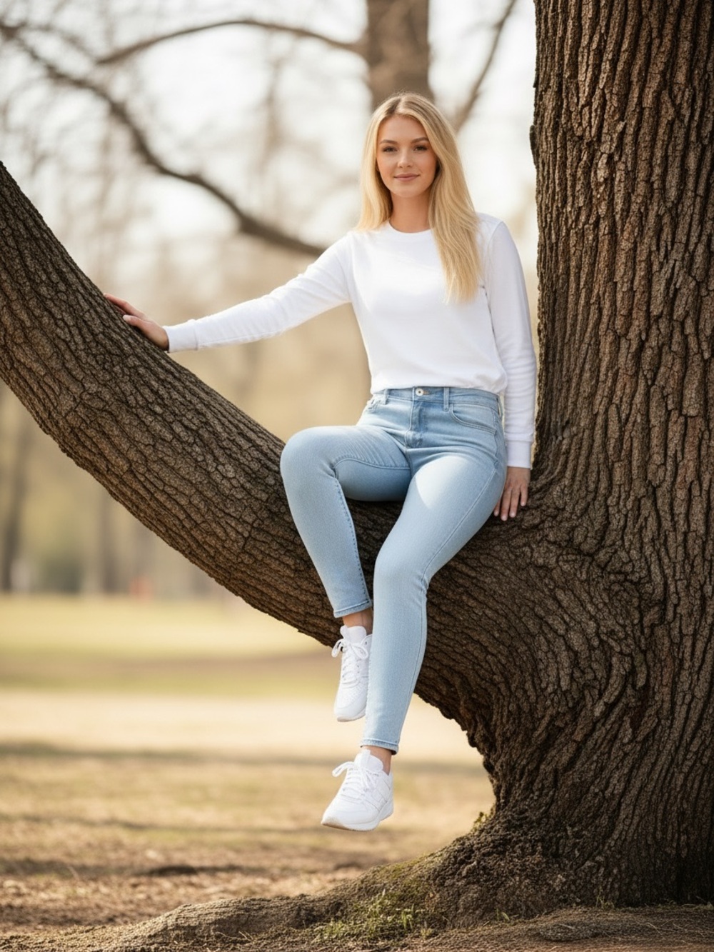 711 Skinny Light Wash Skinny Jeans - Picture 4 of 7